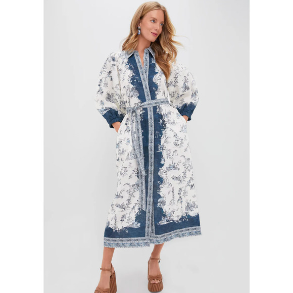 ALEMAIS Casa midi dress US 2